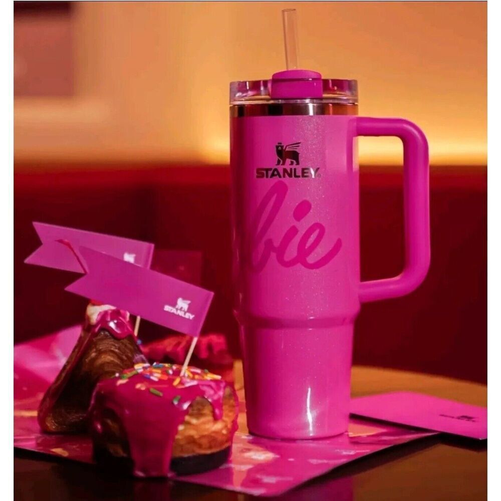 Stanley Cup Barbie Limited Edition 40 Oz Quencher In Hand